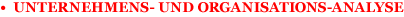 Unser Beratungsfeld Unternehmens- und Organisations-Analyse...